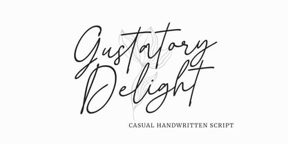 Gustatory Delight Font Poster 1