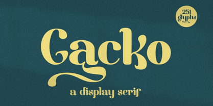 Gacko Font Poster 1