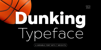 Dunking Grotesk Font Poster 13