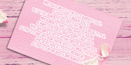 Pink Barbie Font Poster 6