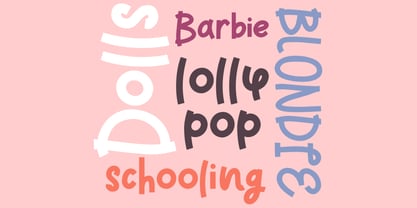 Pink Barbie Font Poster 2