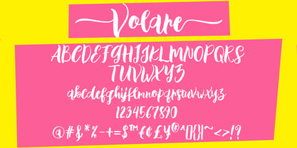 Volare Font Poster 4