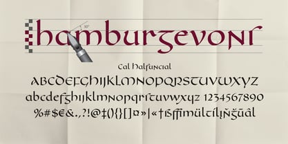 Cal Halfuncial Font Poster 2