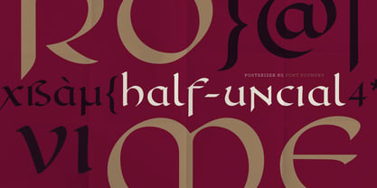 Cal Halfuncial Font Poster 3