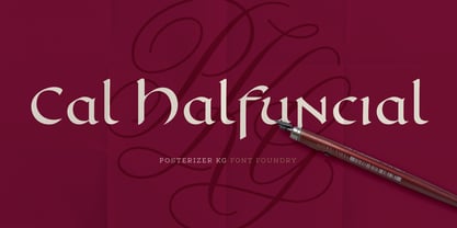 Cal Halfuncial Font Poster 1