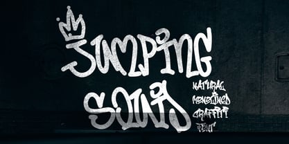 Jumping Squid Graffiti Font Poster 1