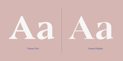 Ozana Pro Display Font Poster 6