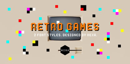 Retro Games Font Poster 1