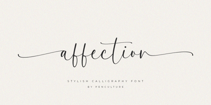 Affection Font Poster 1