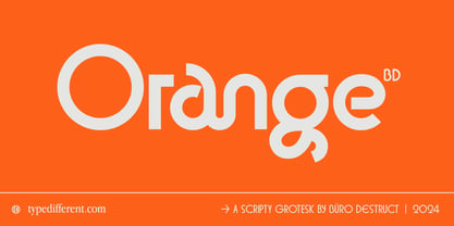 BD Orange Font Poster 1