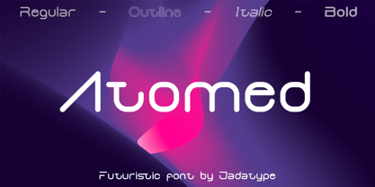 Atomed Font Poster 1