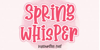 Spring Whisper Font Poster 1