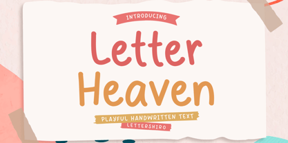 Letter Heaven Font Poster 1