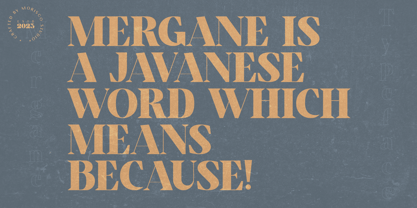 Mergane Font Poster 2