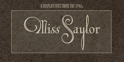 Miss Saylor Font Poster 1