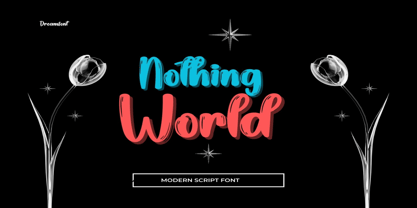 Nothing World Font Poster 1