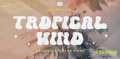 Tropical Wind Font Poster 1