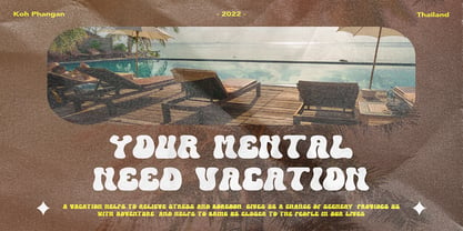 Tropical Wind Font Poster 6
