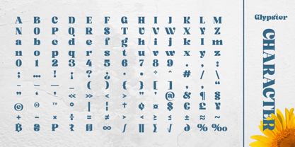 Glypster Font Poster 10