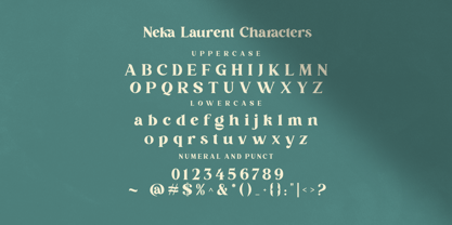 Neka Laurent Font Poster 8