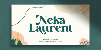 Neka Laurent Font Poster 1