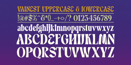 Vainest Font Poster 8