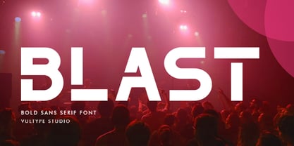 The Blast Font Poster 1