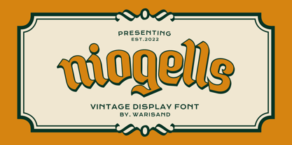 Niogells Font Poster 1