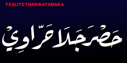 TE Elite Tharwat Emara Font Poster 9