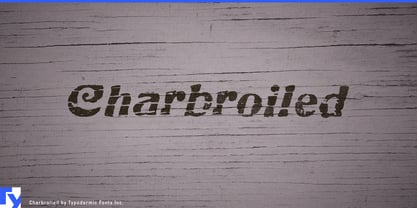 Charbroiled Font Poster 1