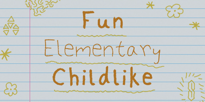 Childs Playground Font Poster 3