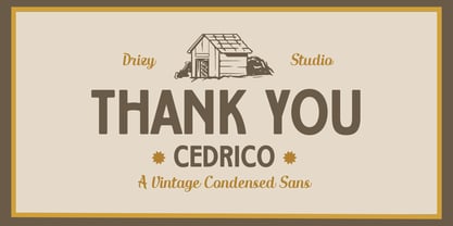 Cedrico Font Poster 9