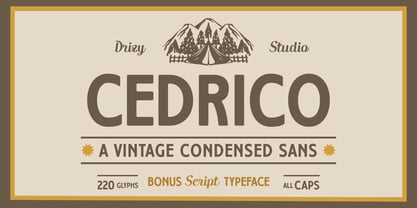 Cedrico Font Poster 1