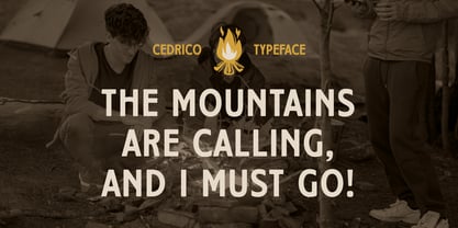 Cedrico Font Poster 2