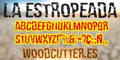 La Estropeada Font Poster 3