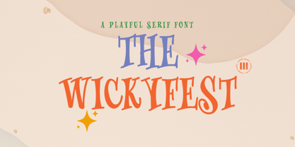 The Wickyfest Font Poster 1