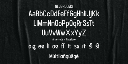 Neugrooms Font Poster 7