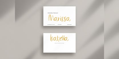 Marissa Bellas Font Poster 9