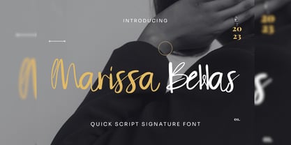 Marissa Bellas Font Poster 1