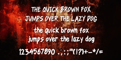 Monster Werewolf Font Poster 4