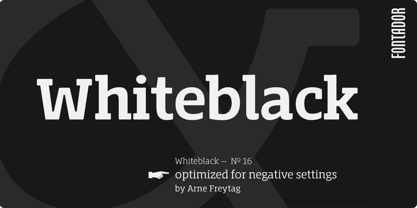 Whiteblack Font Poster 1