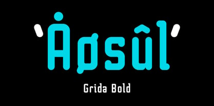 Grida Font Poster 4