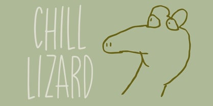 Chill Lizard Font Poster 1