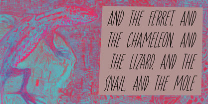 Chill Lizard Font Poster 6