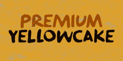 Premium Yellowcake Font Poster 1