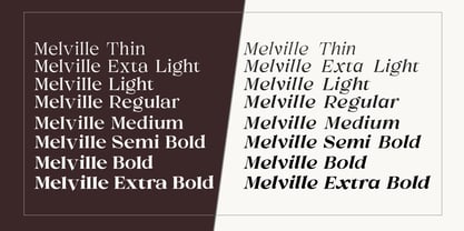 Melville Text Font Poster 2