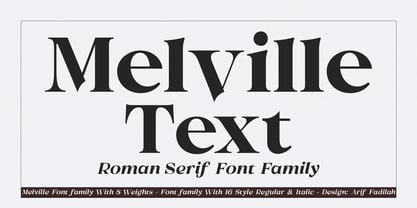 Melville Text Fuente Póster 1