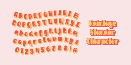 Raintage Font Poster 3