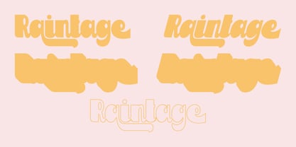 Raintage Font Poster 7