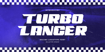 Turbo Lancer Font Poster 1